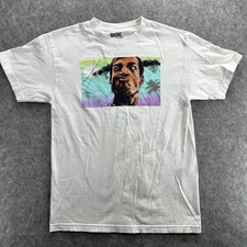 DGK Shirt Mens Medium White Graphic Tee Cartoon Portrait Skate Streetwear Wayans