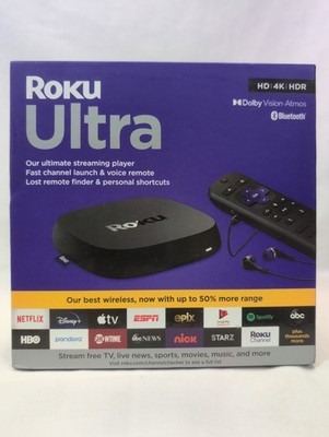 Roku Ultra 4800R 4K Streaming Media Player Black HD HDR Dolby