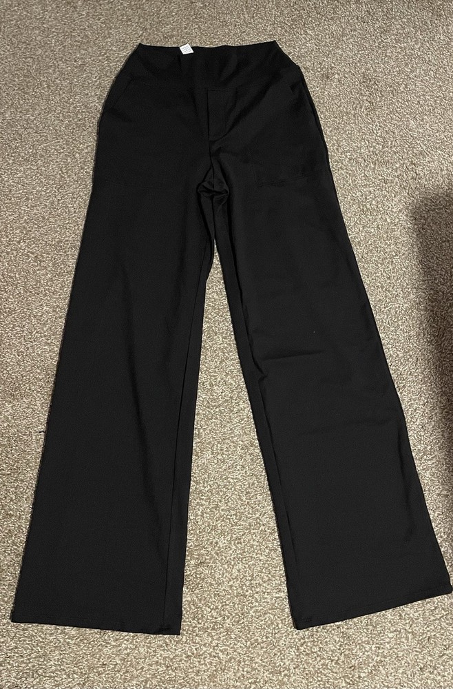 Black G4free EverGoing yoga Wide-Leg pants with pockets