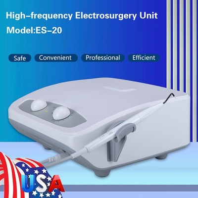 Dental ES-20 Electrosurgery Unit Machine with Handpiece 7PCS Electrodes USA