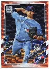 Julian Merryweather Rookie Card RC 2021 Topps Orange Foil RC /299 Blue Jays