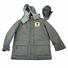 Vintage USPS U.S. Mail Postal Carrier Parka Jacket 42R Fur Hat Hood Set