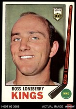 1969 Topps #104 Ross Lonsberry Kings-Hockey 5 - EX