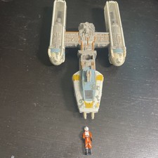 Micro Machines Star Wars Action Fleet Y-Wing Starfighter Gold Leader No R2 Fig