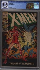 X-MEN 52 CGC 7.5 OFF WHITE PAGES CUSTOM LAB MARVEL 1969 1ST APP ERIC THE RED C1
