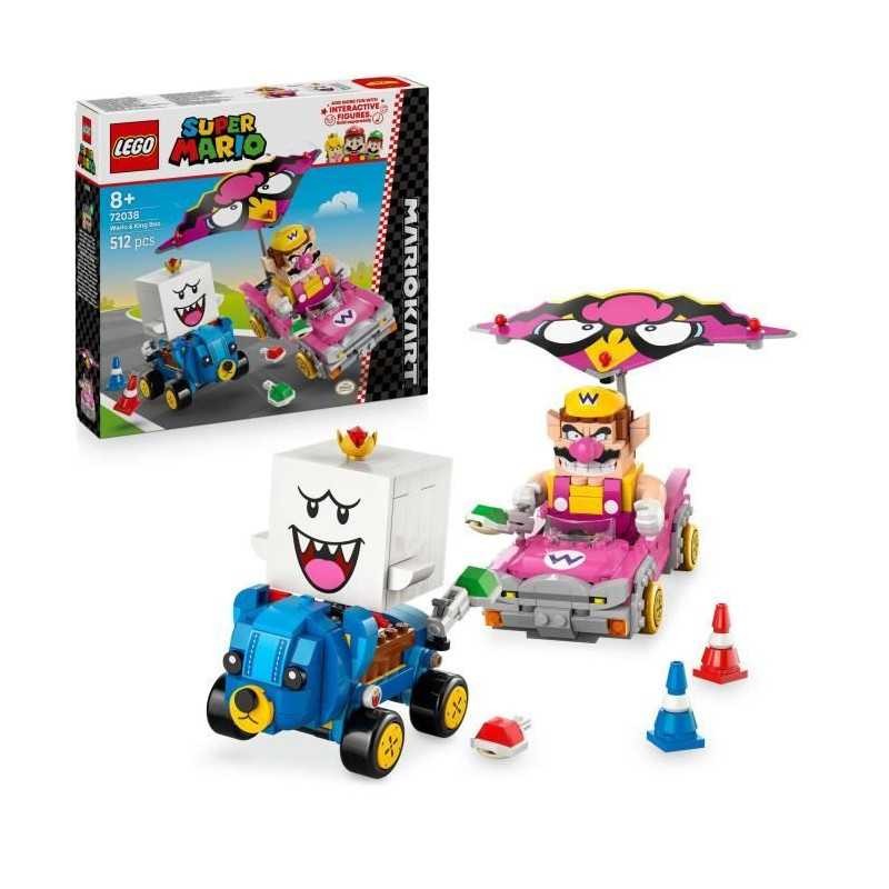 LEGO Super Mario 72038 Mario Kart Wario et Roi Boo idée cadeau anniversaire pour fan de jeux vidéo