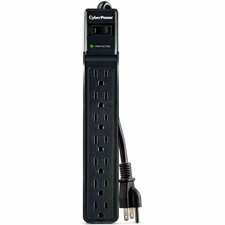 CyberPower CSB706 Essential 7-Out Surge Suppressor with 1500 Joules and 6FT Cord