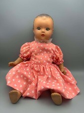 VINTAGE 1930s Composition Head, Arms, Legs Doll w/ Cloth Body, Sleep Eyes 16"