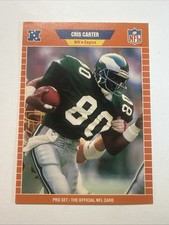 Cris Carter 1989 Pro Set Rookie Card RC #314 Eagles Vikings Hall Of Fame. rookie card picture