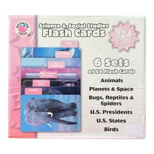 Science and Social Studies Brighter Child 6 Sets Of 54 Flash Cards
