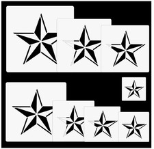 Large Star Stencil - 8pc Nautical Star Stencils for Painting, DIY Projects, Craf