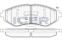 Bremsbelagsatz Vorne Akebono-System FüR Chevrolet Aveo/Kalos T200 Ab 02-> 892497