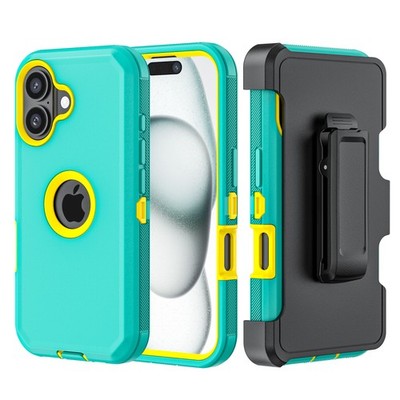 For iPhone 16 Pro Max/16 Pro 16 Puls Case Phone Shockproof Cover+Belt Clip USA