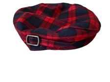 Janie and Jack Red Plaid Newsboy Cap Boy's 0-6