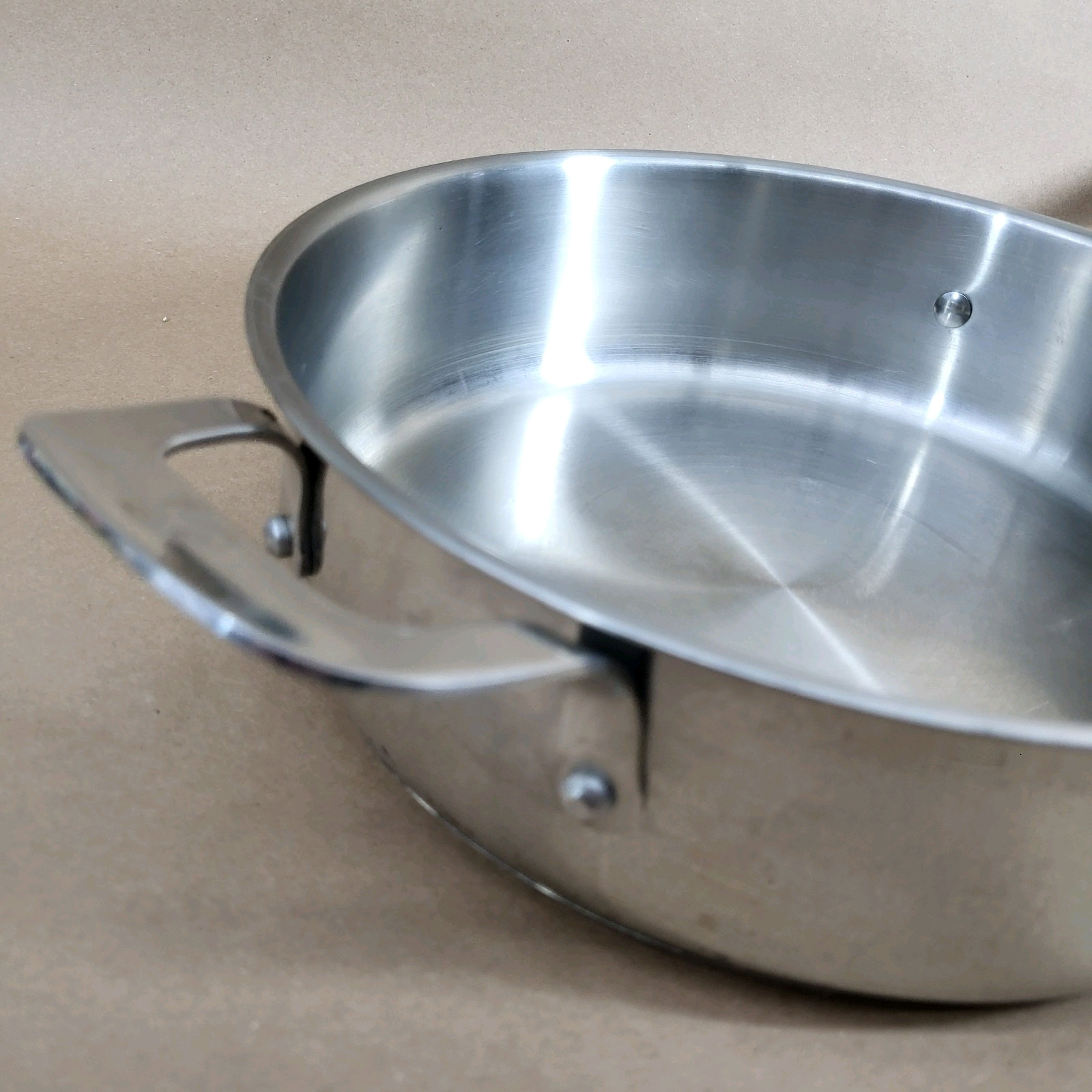 EMERIL LAGASSE Deep Fry Saute Pan Chicken 4QT Stainless Steel 2 Handle