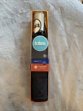 NEW Totes Never Wet Umbrella - Sunguard UPF 50 - Black 43  Coverage