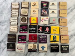 Vintage Las Vegas Nevada Casino/Hotel Restaurants  Match Books Lot Of 37