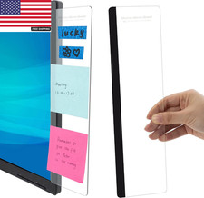 2-Pack Computer Monitor Memo Board Transparent Acrylic Sticky Note Holder  Mess