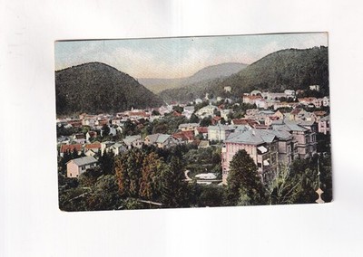 F4287) Postcard, FRIEDRICHRODA - view from the Kurhaus - railway post 1918