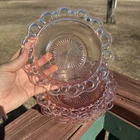VTG Pink Depression Glass Anchor Hocking Old Colony Open Lace Edge Bowls *READ*