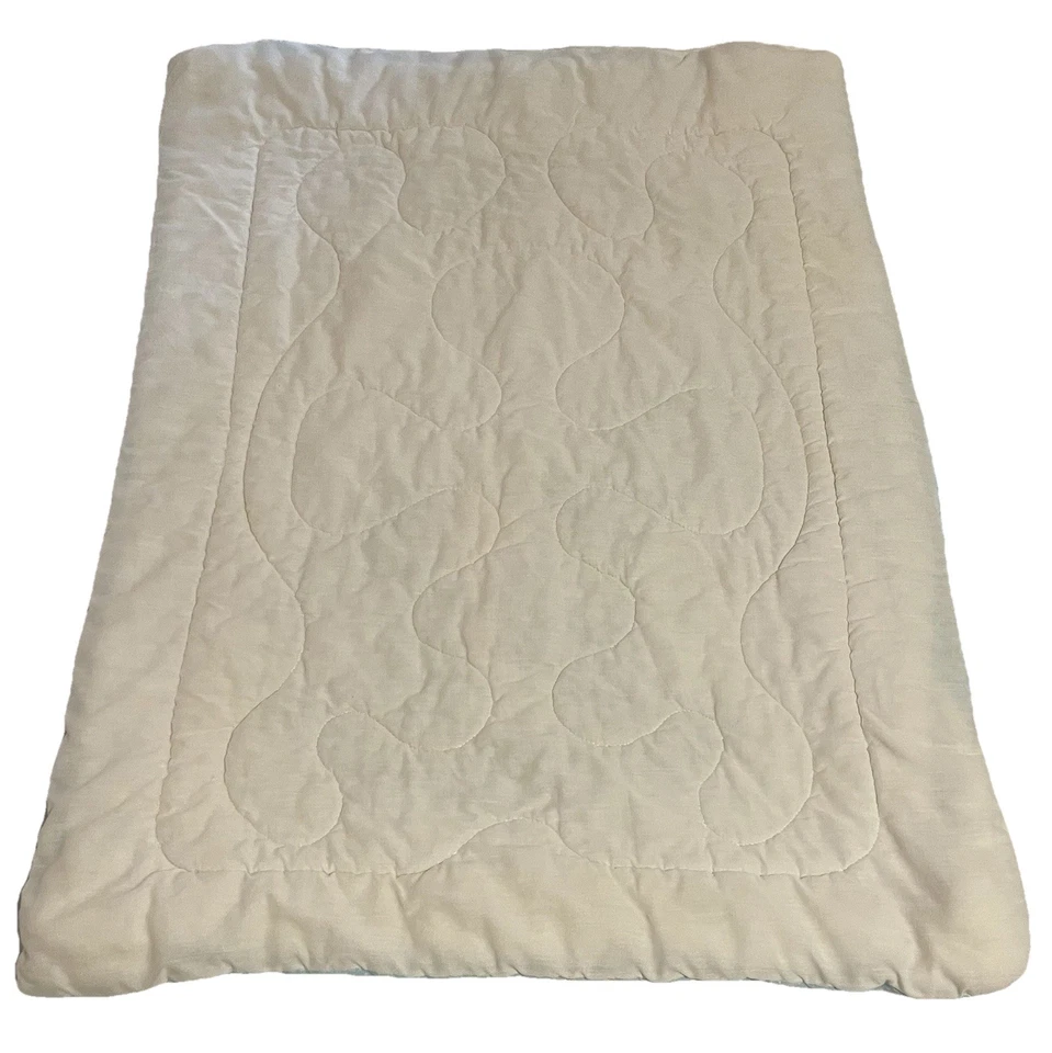 Vintage 1984 Baby Dreams Blanket Pastel Rocking Horse Rainbow Quilt - Image 2 of 4