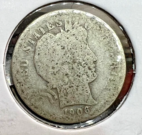 1906-S & 1912 BARBER DIMES
