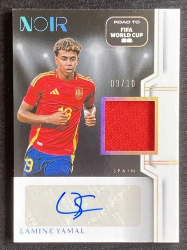 Lamine Yamal 2025-26 Panini Noir Road To Fifa World Cup Jersey Auto /10 #AC-LY