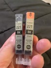Lot Of Two Cannon 221 Black Ink