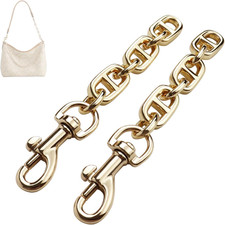 Purse Strap Extender 2Pcs 4.7 Inch Bag Extender Chain for Shoulder Bag Metal Cha