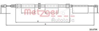 Metzger Autoteile Bremsseil Seilzug Feststellbremse 10.6794 FüR Renault Megane 3