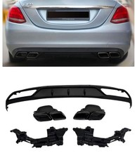 Rear spoiler diffuser in the C63 fits for Mercedes W205 standard equipment