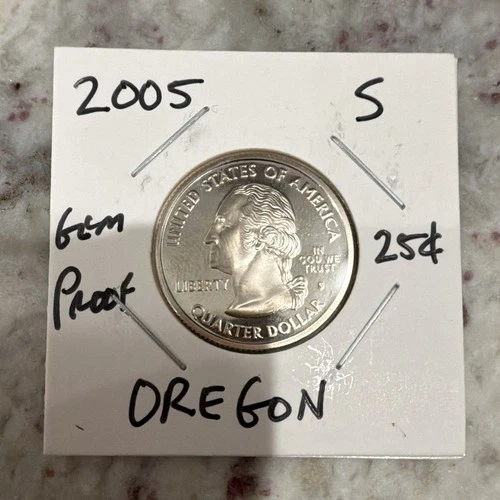 2005-S 50 State Quarters Oregon Proof — photo from the most recent tracked eBay sale
