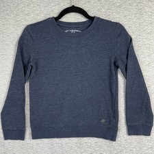Buffalo David Bitton Boy's Size S 7-8 Blue Gray Crew Sweatshirt Cotton Blend