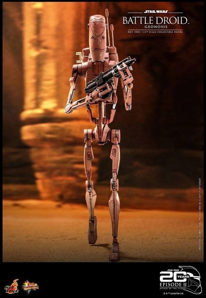 Battle Droid (Geonosis) Star Wars el ataque de los clones HOT TOYS - Imagen 2 de 4