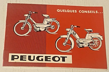 Notice Entretien Cyclomoteur PEUGEOT - Juillet 1966 - Bel Etat.