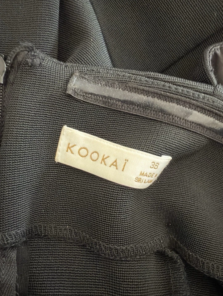 KOOKAI Sz 36 Stretch Off The Shoulder Little Black Dress - image 3 of 4