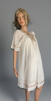 VTG 1960s Ivory Gossard Aretmis Babydoll Penior Set/Honeymoon/Romantic/Glamor/M