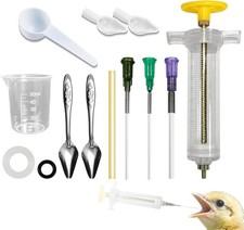 Baby Bird Feeding Syringe Set Small Pet Parrot Feeder Hand Feeding Tubes Kit