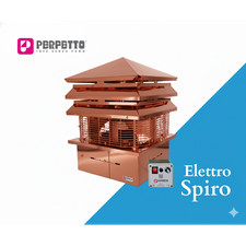 Comignolo Elettrico Elettro Sicurello RAME ROSSA Base adattabile 20-50CM