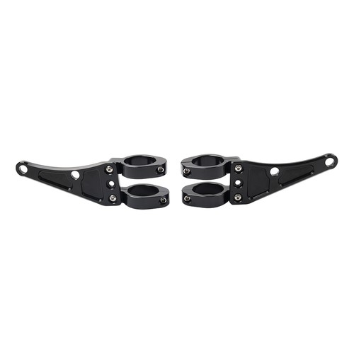 37MM Scheinwerferhalterung Halterung Klammer Gabelrohrhalterung für Harley - Picture 3 of 11