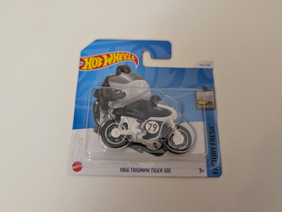 Hot Wheels HRY62 1966 Triumph Tiger 100 Factory Fresh 190/250 10/10 1:64