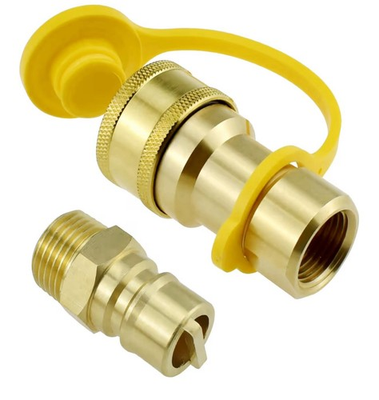 #ad 1 2quot; QDD LP Gas Quick Connect Fittings with Male Insert Plug Natural Gas Propane $13.33