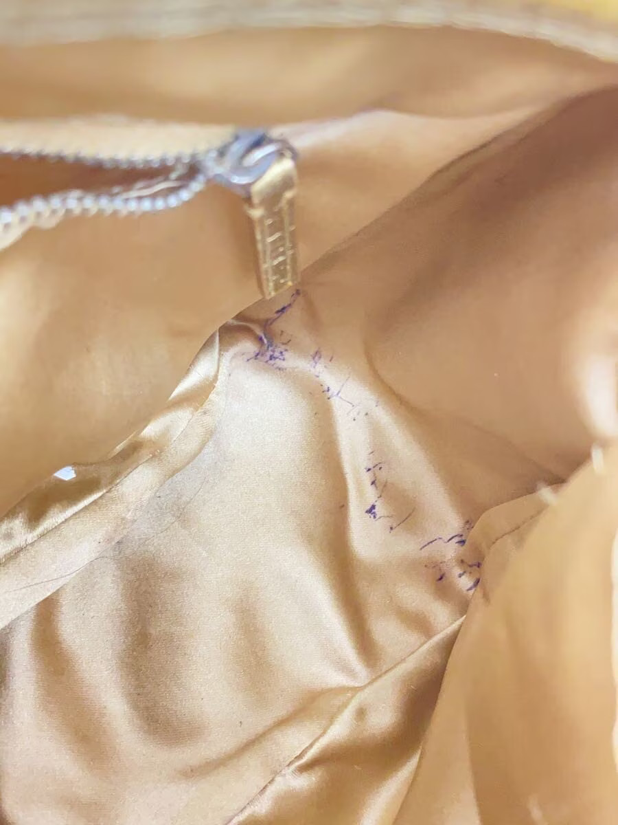 PRADA Handbag Leather GLD Solid Authentic Rare Ex… - image 9