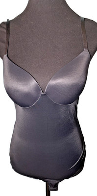 Assets by Spanx Shaping Bodysuit Womens XL Black Low Back Cupped Shapewear