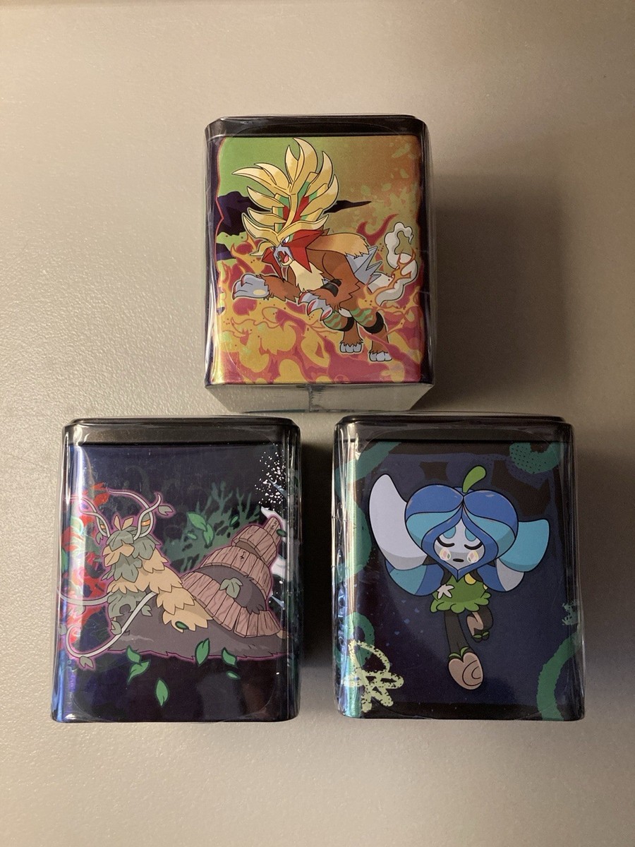 pokemon trading card game stacking tin 2025 Set of 3 Pokemon - Stacking Tin 2025
