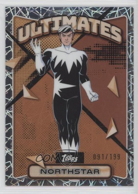 2025 Topps Finest X-Men '97 Common Bronze Laser Refractor /199 Northstar #9 0g14