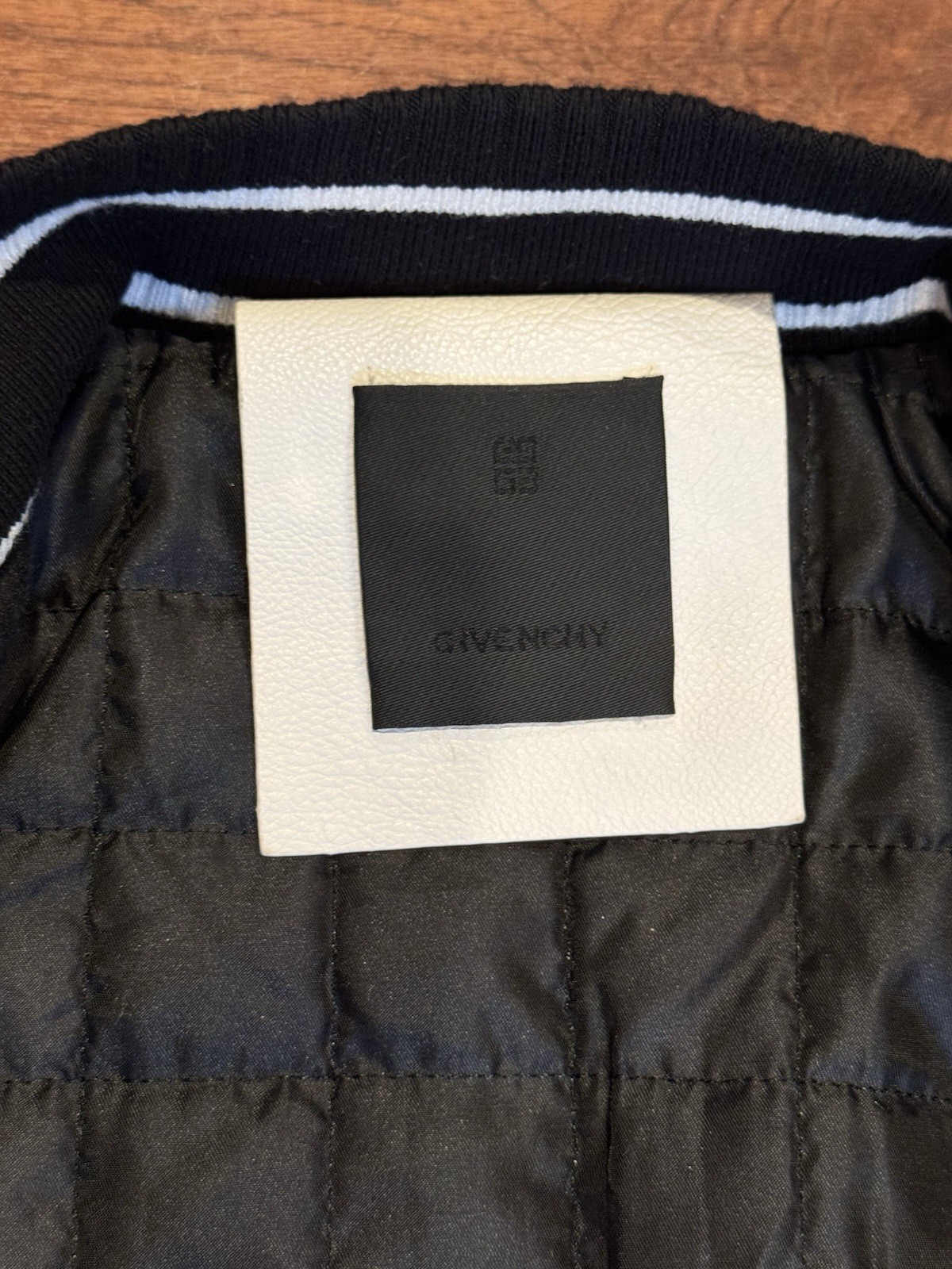 Authentic Givenchy Wool Leather VarsityBomber Jac… - image 11