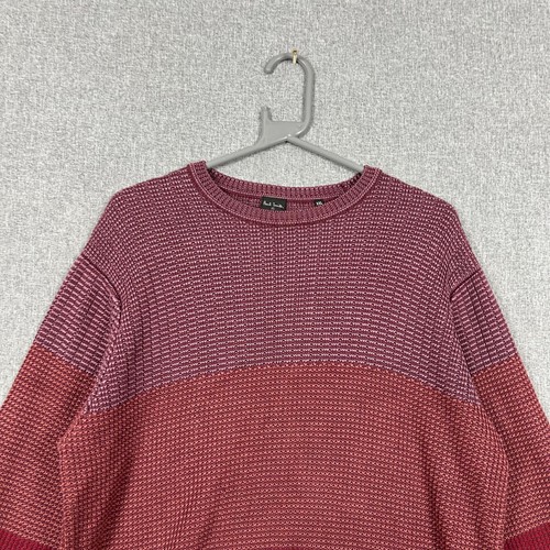 Paul Smith Pullover Herren Gr. 2XL rot Waffelstrick dick schwer Pulli Sweater - Bild 2 von 11