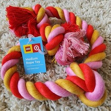Lego: Dog Rope Toy Target Exclusive , Color Red/Yellow, Size Medium 24" , NWT