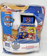 New Paw Patrol 2 Pc Twin/Full Size Reversible Comforter Set "The Gangs All Here"